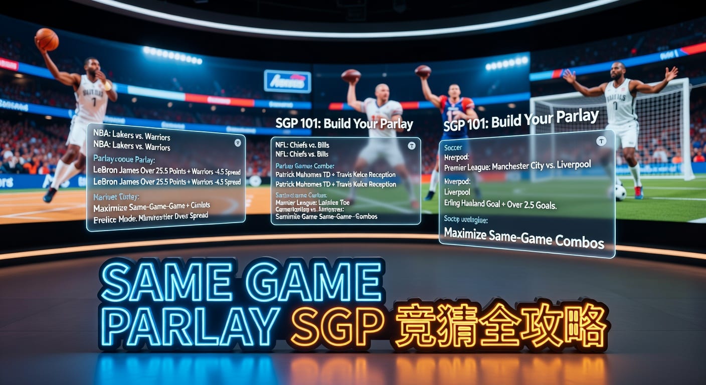 same game parlay SGP实战指南：投注技巧与串关逻辑